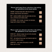 Ombré d'or, sélection de menu moderne (Intérieur déplié)