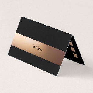 Ombré d'or, sélection de menu moderne