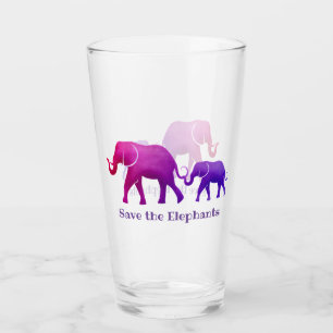 Ombre Elephants Design Verre à boire