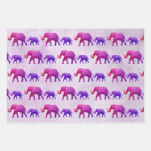Ombre Elephants Inpakpapier Vel (Voorkant 2)