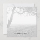 Ombre extérieure Noir & Blanc Mariage Invitations (Dos)