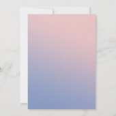 Ombre Fairytale Hier komt het bruid Vrijgezellenfe Kaart (Achterkant)