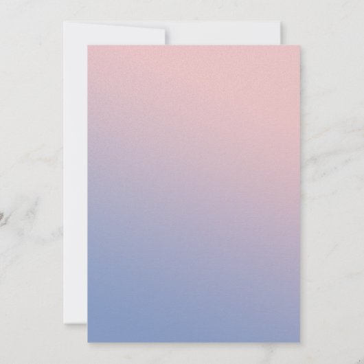 Ombre Fairytale Hier komt het bruid Vrijgezellenfe Kaart (Achterkant)