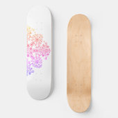 Ombre Flower Skateboard (Voorkant)