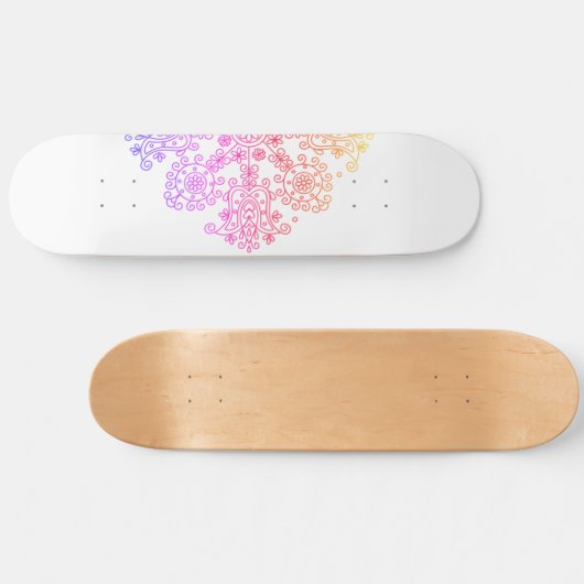 Ombre Flower Skateboard (Horizontaal)