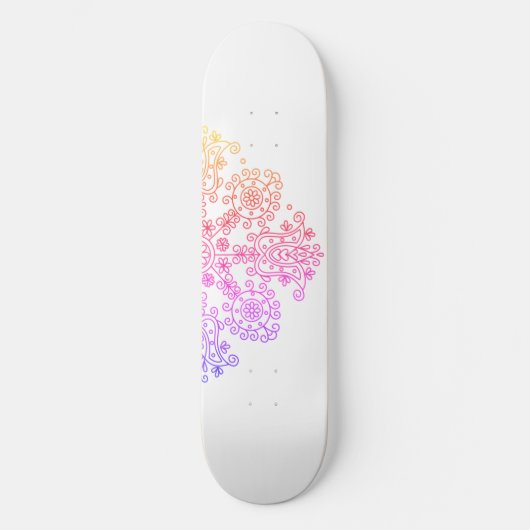 Ombre Flower Skateboard (Voorkant)