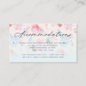 Ombre Franse tuin bloemrijke bruiloft accommodatie Informatiekaartje (Voorkant)