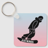 Ombre Freeride snowboarder snowboarden stencil