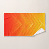 Ombre géométrique orange à jaune (Serviette à main)