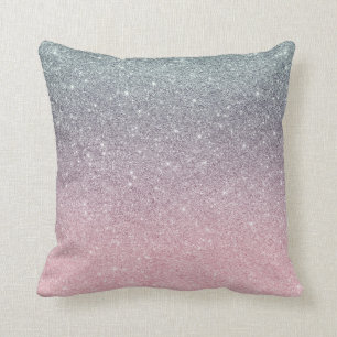 Ombre Glitter Blush Pink Gradient Fading Kussen