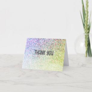 Ombre Glitter Unicorn Bedankkaart