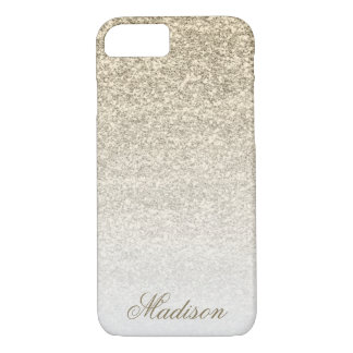 Ombre Gold Parties scintillant iPhone 7 Coque