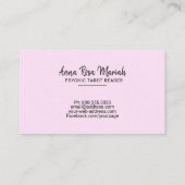 *~* Ombre Gold String Lights Pastel Tarot Reader Visitekaartje (Achterkant)