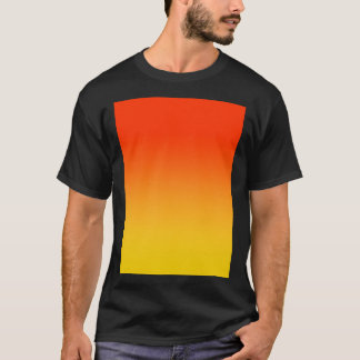 OMBRE GRADIENT ORANJE ROOD EN GEEL ÉÉN VAN 100 CH T-SHIRT