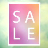 Ombre Gradient Pink Sale Raamsticker (Vel 3)