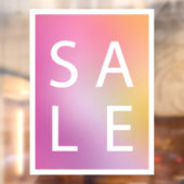 Ombre Gradient Pink Sale Raamsticker (Vel 2)