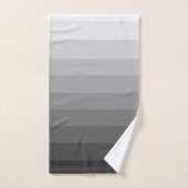 Ombre Grey Tones Gradient Bad Handdoek (Handdoek)