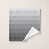 Ombre Grey Tones Gradient Bad Handdoek (Wasdoekje)