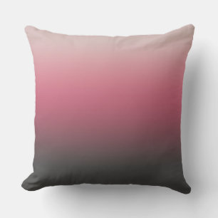 Ombre Grijs Roze Licht Crème Gradiënt Kussen