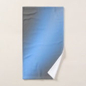 Ombre gris clair de lune et bleu (Serviette à main)