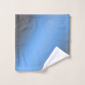 Ombre gris clair de lune et bleu (Gant de toilette)