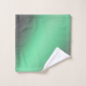 Ombre gris clair de lune et vert (Gant de toilette)