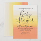 Ombre Halloween Candy Corn Baby shower Kaart (Voorkant / Achterkant)