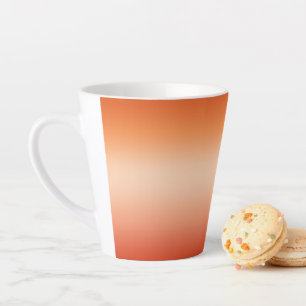 Ombre Hot Summer Oranje & Abriot gradiënt Latte Mok