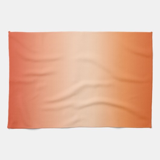 Ombre Hot Summer Oranje & Abriot gradiënt Theedoek (Horizontaal)