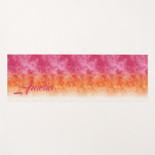 Ombre Ice Soft Pink Oranje ID115 Yogamat (Voorkant (horizontaal))