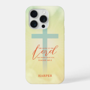 Ombre Kruis Bijbeltekst Persoonlijk iPhone 15 Pro Hoesje