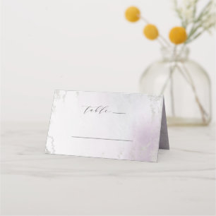 Ombre Lavendel Paarse Zilveren Bruiloft Tafelnumme