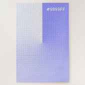 Ombre Lila en Witte Gradiënt Moeilijk Legpuzzel (Verticaal)