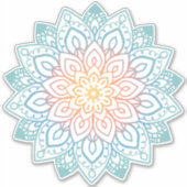 Ombré mandala sticker (Voorkant)