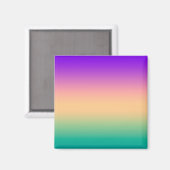 Ombre, meerkleurig magneet (Voorkant / Achterkant)