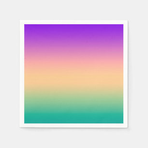 Ombre, meerkleurig servet