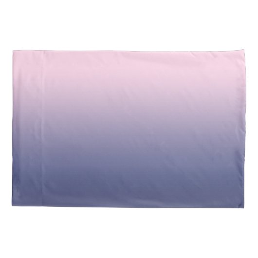 Ombre meisjes pastel roze donker Paarse gradiënt Kussensloop (Achterkant-Links)