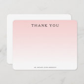 OMBRE MERCI Carte pour notes (Devant / Derrière)