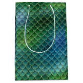 Ombre Mermaid Scale Medium Cadeauzakje (Voorkant)