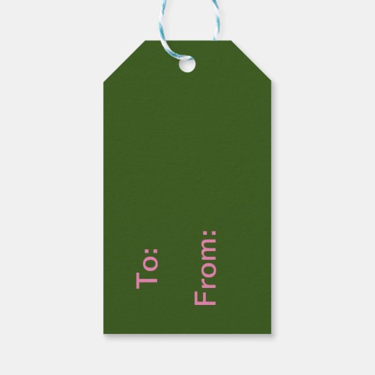Ombré Merry Christmas Gift Label Cadeaulabel (Achterkant)