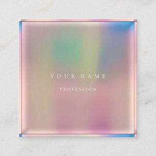 Ombre met een eenvoudige professionele Gold-minima Vierkante Visitekaartje