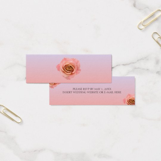 Ombre mini RSVP floral Mini Carte De Visite