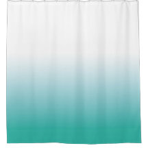 OMBRE MINT SHOWER CURTAE