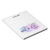 *~* Ombre Moon Boho Manifesting Law of Attraction Notitieblok (Schuin)