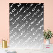 Ombre & motif de texte (couleur modifiable) Gris (Mariage)