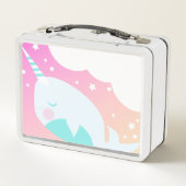 Ombre Narwhale Colorful Magical Cartoon Design (Achterkant)