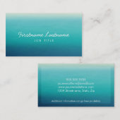 Ombre Networking Visitekaartjes in Blue (Voorkant / Achterkant)