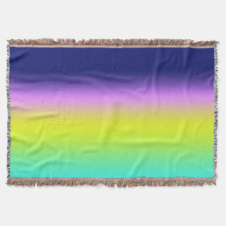 Ombre paars gele lente zomerkleuren deken
