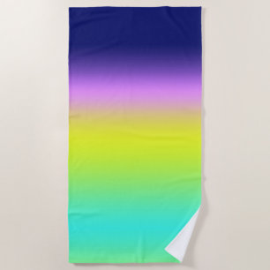 Ombre paars gele lente zomerkleuren strandlaken