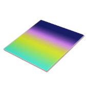 Ombre paars gele lente zomerkleuren tegeltje (Zijkant)